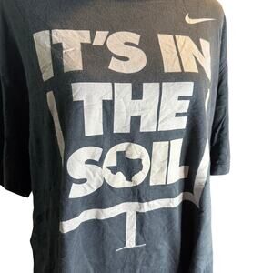 Nike Texas It's In The Soil Football Tee, Black, Size XL